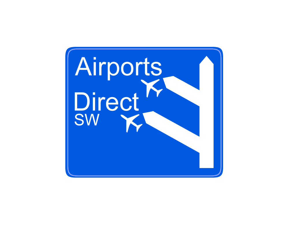 Taxis company logo design Airports Direct SW