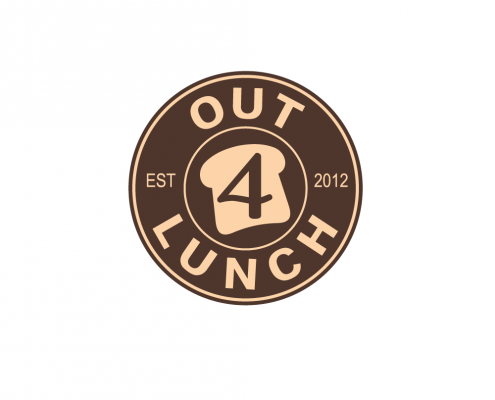 Lunch delivery service Out 4 Lunch logo design